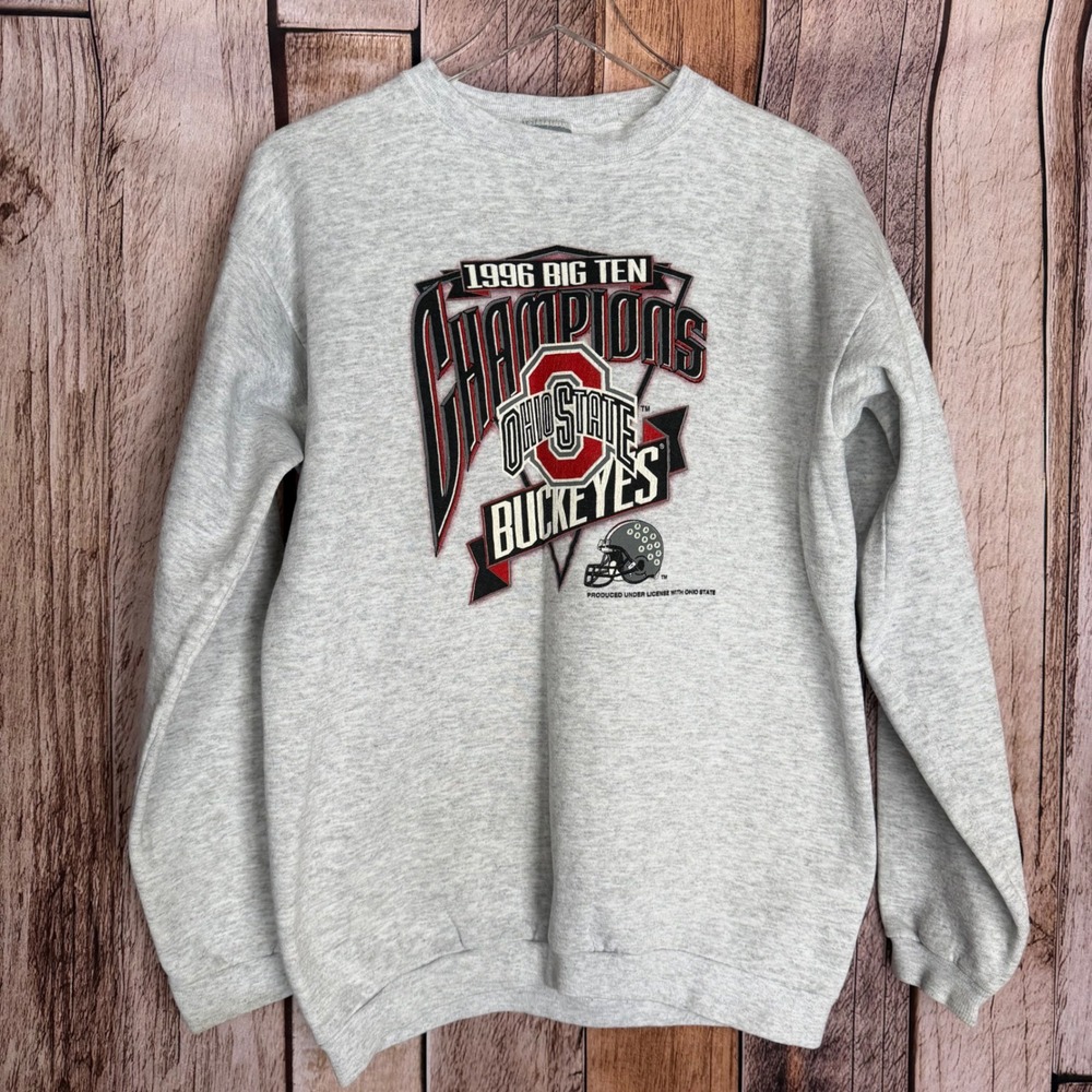 Vintage Ohio State Sweatshirt 1996 Big Ten Champions Buckeyes 90s 1990s Youth XL